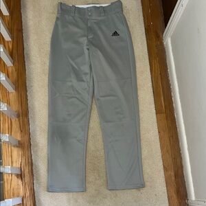 Adidas Men’s Gray Baseball Pants, Size S